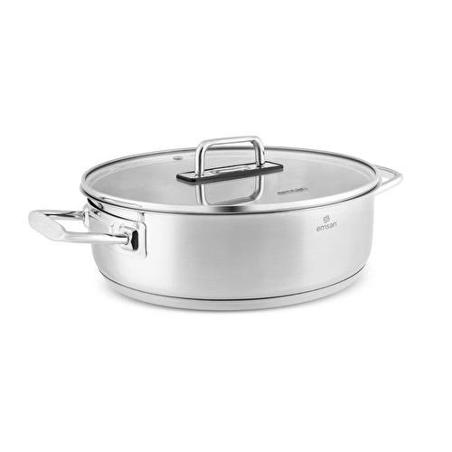 Emsan Grace İndüksiyon Tabanlı Çelik Karnıyarık Tencere 26 cm