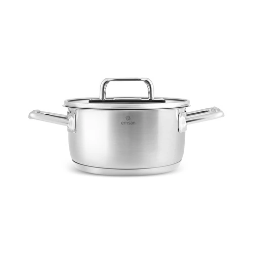 Emsan Grace İndüksiyon Tabanlı Çelik Tencere 14 cm Emsan Grace İndüksiyon Tabanlı Çelik Tencere 14 cm
