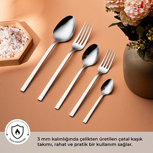 Emsan Vega 30 Parça 6 Kişilik Çatal Kaşık Takımı