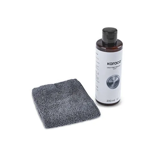 Karaca Çelik Yüzey Parlatıcı Temizleyici Krem ve Kurulama Parlatma Bezi 200 ml