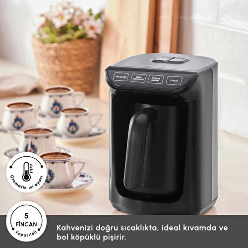 Emsan Közde Türk Kahve Makinesi Shiny Black Emsan Közde Türk Kahve Makinesi Shiny Black
