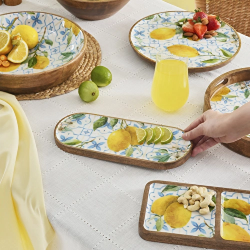 Karaca Home Mango Lemon Servislik 30x11x1,50 cm Karaca Home Mango Lemon Servislik 30x11x1,50 cm