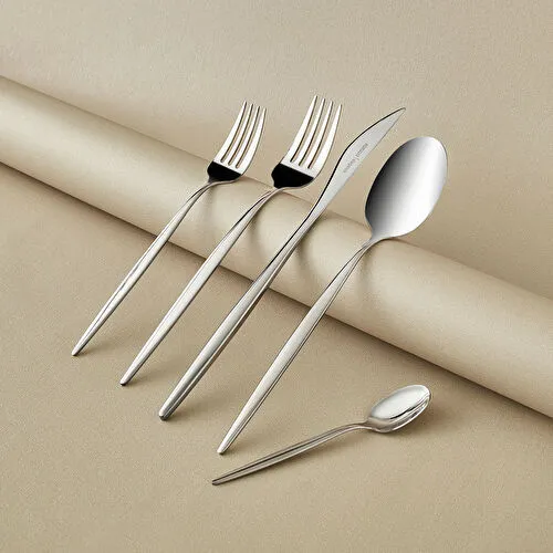 Karaca Sintra 40 Parça 8 Kişilik Çatal Kaşık Bıçak Takımı Platin