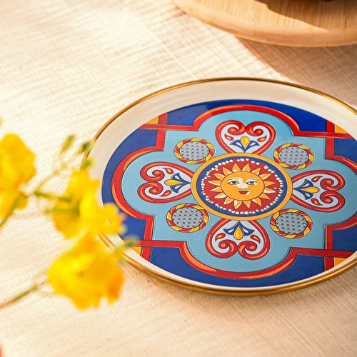 Emsan Solemar Emaye Pasta Tabağı 21 cm