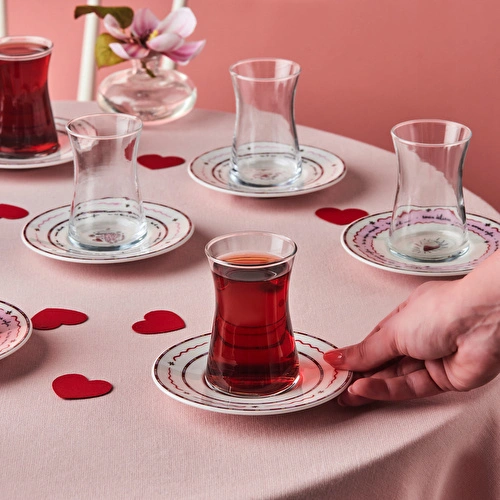 Karaca Toimoi 12 Parça 6 Kişilik Porselen Çay Seti
