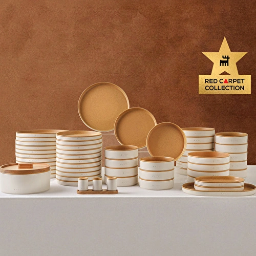 Karaca x Fatih Tutak Red Carpet Earth Collection 57 Parça 12 Kişilik Yemek Takımı