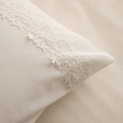 Karaca Home Lunelle Dantelli Çift Kişilik Nevresim Takımı Beyaz