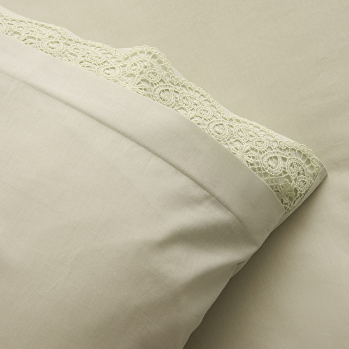 Karaca Home Velisse Dantelli Çift Kişilik Nevresim Takımı Adaçayı Karaca Home Velisse Dantelli Çift Kişilik Nevresim Takımı Adaçayı