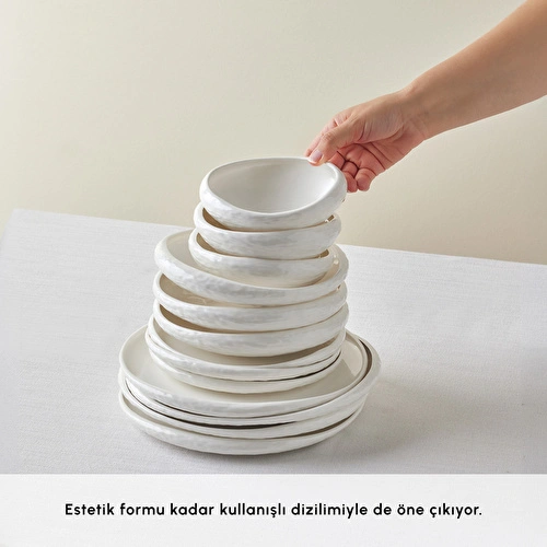 Karaca Earth Collection Atlantic 55 Parça 12 Kişilik Yemek Takımı