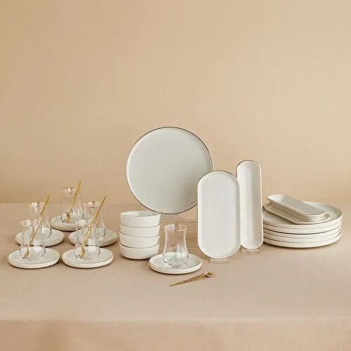 Emsan Komo 32 Parça 6 Kişilik Kahvaltı Takımı Gold