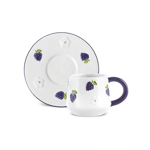 Karaca Grapebloom 2 Kişilik Kahve Fincan Takımı 100 ml