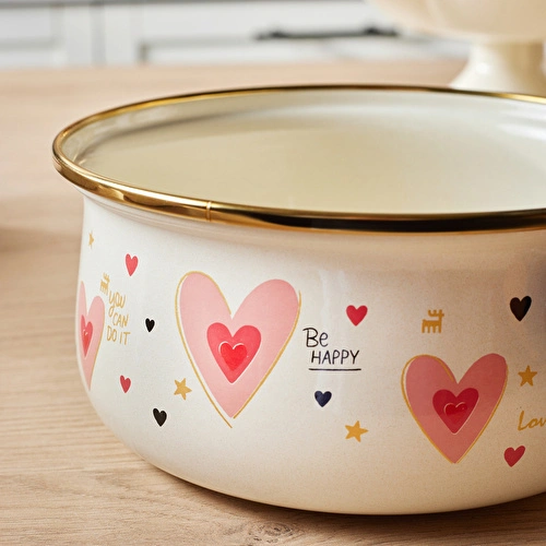Karaca Pink Love Emaye Sos Tava 16 cm