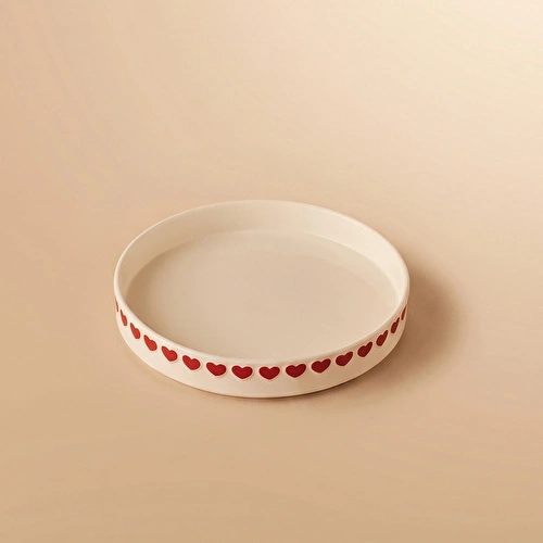 Karaca Sweetheart Çukur Tabak Beyaz 20 cm