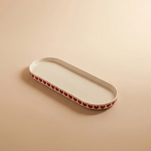 Karaca Sweetheart Kayık Tabak Beyaz 12 cm