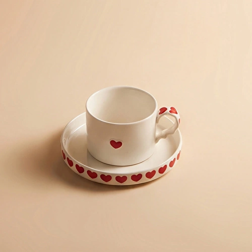 Karaca Sweetheart Çay Fincan Takımı Beyaz 195 ml
