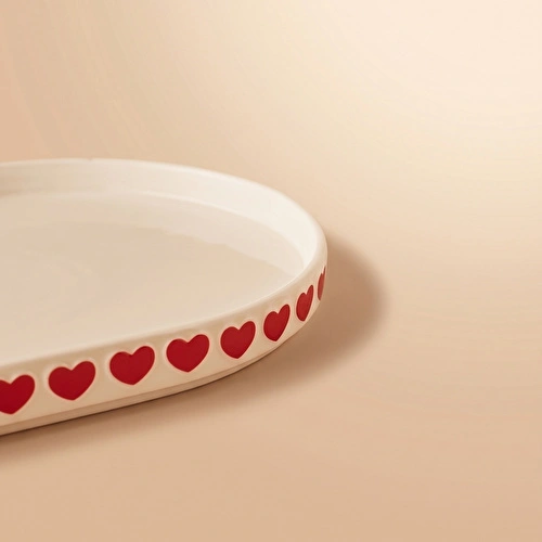 Karaca Sweetheart Kayık Tabak Beyaz 18 cm