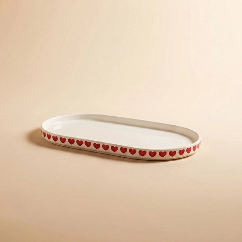 Karaca Sweetheart Kayık Tabak Beyaz 18 cm