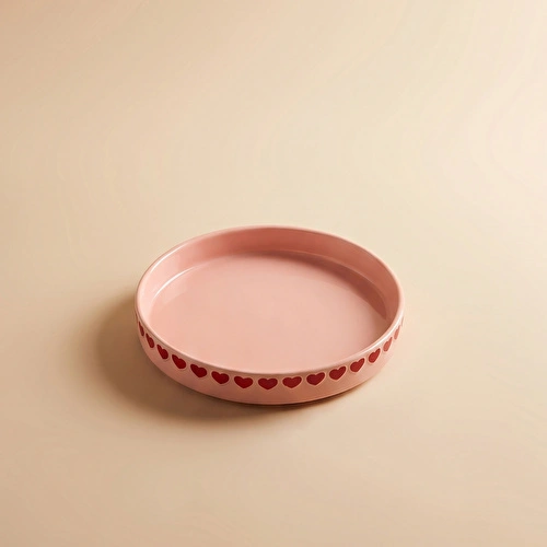 Karaca Sweetheart Çukur Tabak Pembe 20 cm