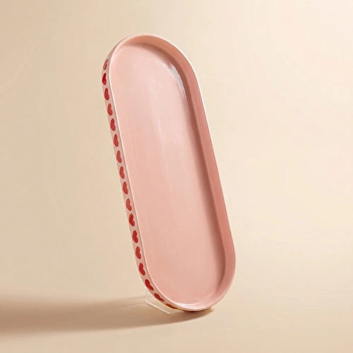 Karaca Sweetheart Kayık Tabak Pembe 12 cm