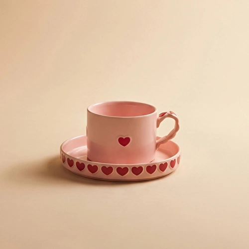 Karaca Sweetheart Çay Fincan Takımı Pembe 195 ml