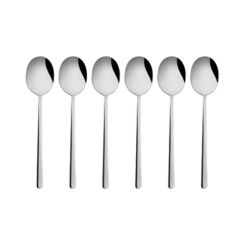 Emsan Bead 6'lı Tatlı Kaşığı Seti Platin