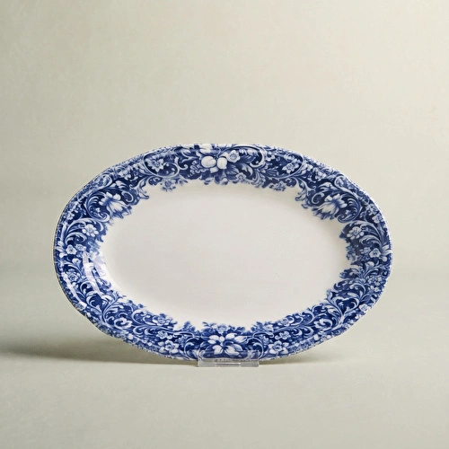Emsan Floransa Kayık Tabak 26 cm Mavi