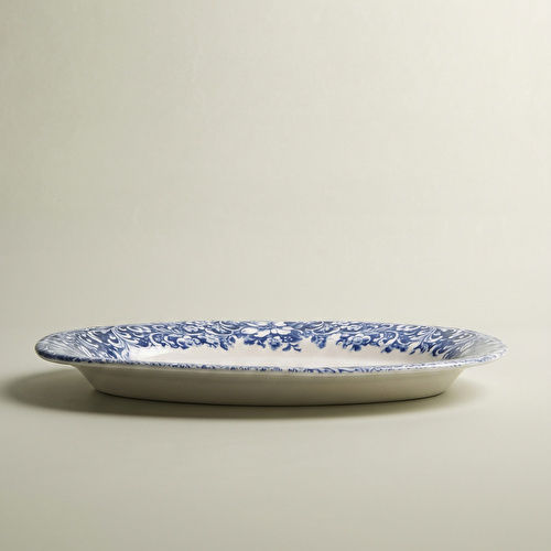 Emsan Floransa Kayık Tabak 33 cm Mavi