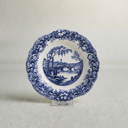 Emsan Floransa Meze Tabağı 17 cm Mavi