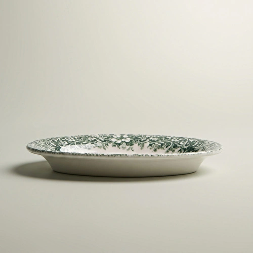 Emsan Floransa Kayık Tabak 21 cm Yeşil Emsan Floransa Kayık Tabak 21 cm Yeşil