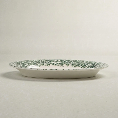 Emsan Floransa Kayık Tabak 26 cm Yeşil Emsan Floransa Kayık Tabak 26 cm Yeşil