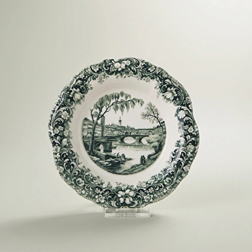 Emsan Floransa Meze Tabağı 17 cm Yeşil