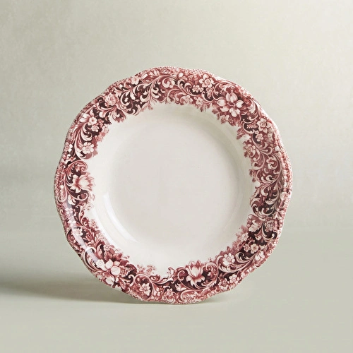 Emsan Floransa Çukur Tabak 23 cm Bordo
