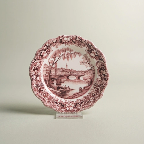 Emsan Floransa Tatlı Tabağı 15 cm Bordo