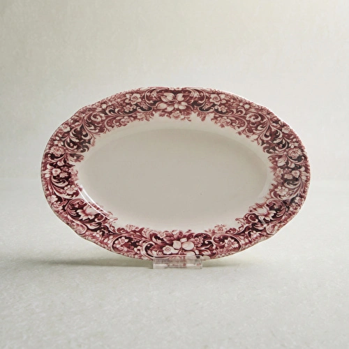 Emsan Floransa Kayık Tabak 26 cm Bordo