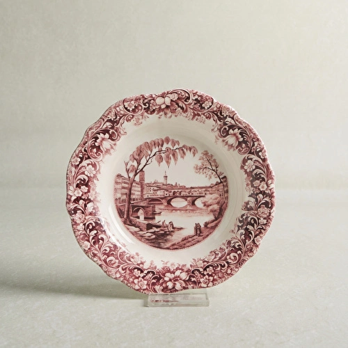 Emsan Floransa Meze Tabağı 17 cm Bordo