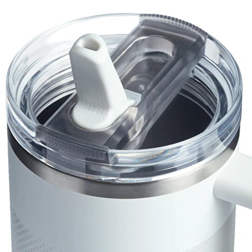 Stanley The Quencher ProTour Flip Straw Tumbler Pipetli Termos 1,18 LT Buz Beyaz