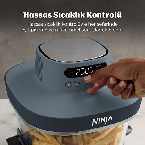 Ninja Crispi Pro 7-in-1 XL Cam Hazneli Pişirme Sistemi Cyberspace Blue