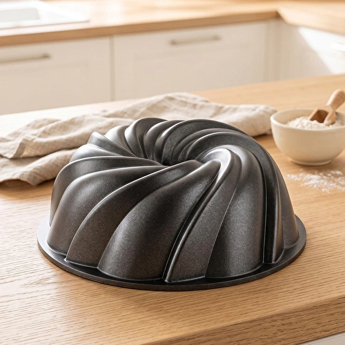 Emsan Black Shiny Cake Döküm Kek Kalıbı 22 cm