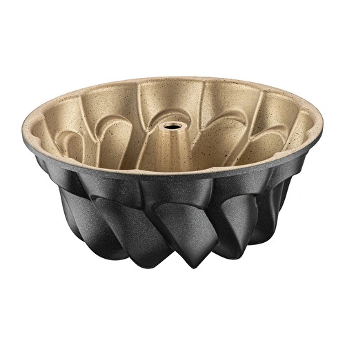 Emsan Black Shiny Flora Döküm Kek Kalıbı 22 cm