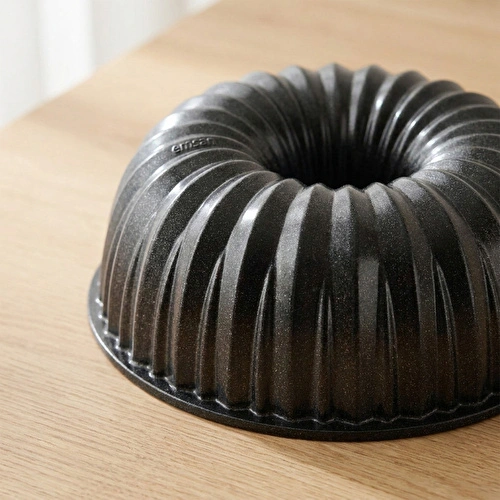 Emsan Black Shiny Stone Döküm Kek Kalıbı 22 cm
