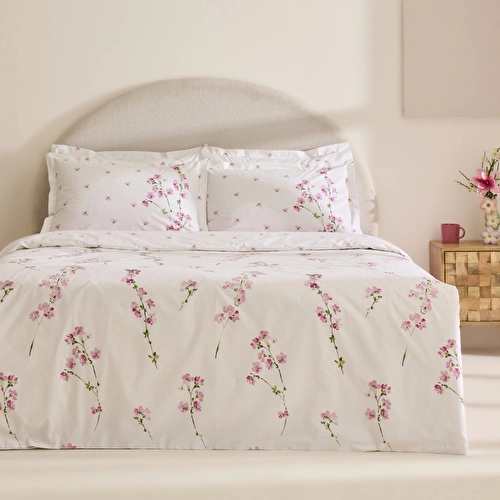 Karaca Home Natera %100 Pamuk Tek Kişilik Nevresim Takımı Pembe