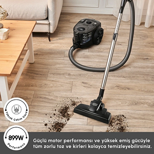 Karaca Vantuz ForceX Elektrikli Süpürge Black