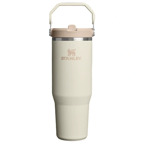 Stanley The IceFlow Flip Straw Pipetli Termos Bardak 890 Ml Krem