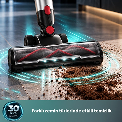 Homend Dustrider 1273H Katlanabilir Borulu Dikey Süpürge Kırmızı