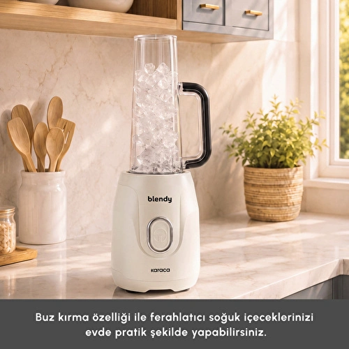 Karaca Blendy Personal Kişisel Kulplu Smoothie Blender Çift Hazneli Starlight