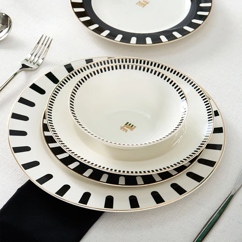 Karaca Elegance Bone 50.Yıl İmza Koleksiyonu Kore 24 Parça 6 Kişilik Yemek Takımı
