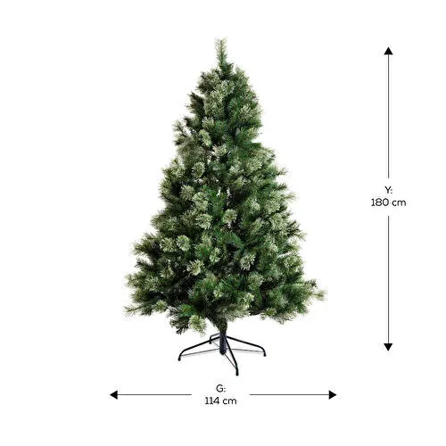 Karaca New Year Yılbaşı Çam Ağacı Yeşil 1680 Dal 180 cm