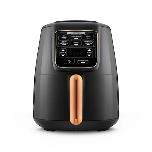 Karaca Air Pro Cook XL 2 in 1 Konuşan Airfryer Black Copper 4 Kişilik