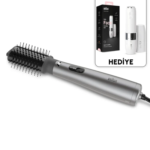 Braun BRAS430E Air Styler 4.3 IONTEC Saç Kurutma Makinesi ve Şekillendirici 3 Başlıklı Gümüş