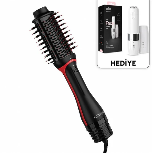 Revlon RVDR5298E One Step Volumiser Plus Hava Üflemeli Saç Fırçası Siyah